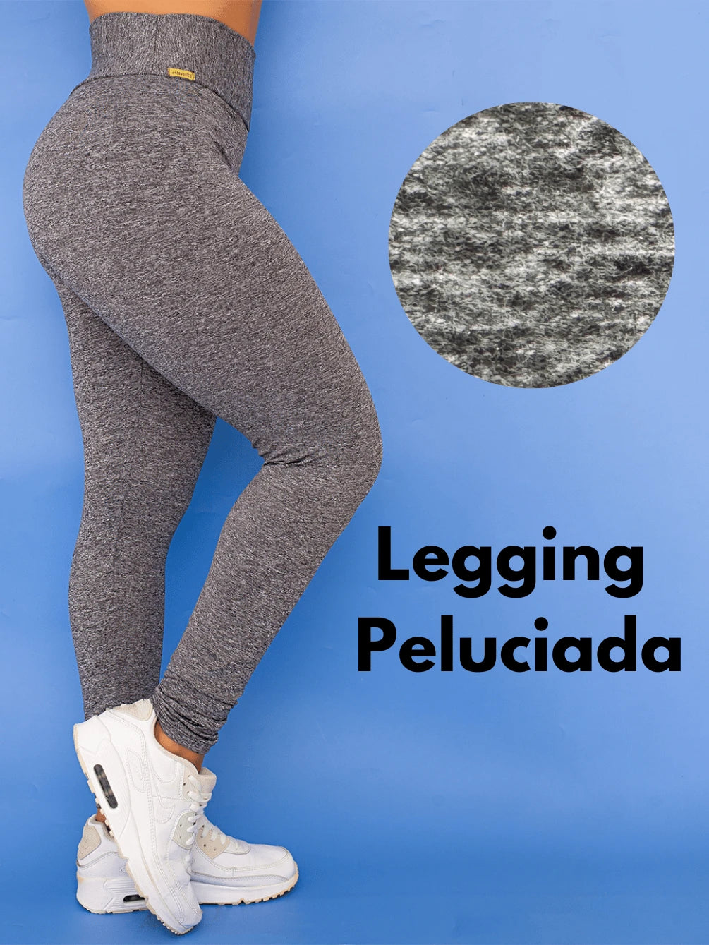 Calça Legging Térmica Peluciada Feminina Flanelada