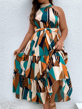 Vestido Feminino Plus Size Sem Mangas com Cinto