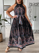 Vestido Feminino Plus Size Longo Estampado