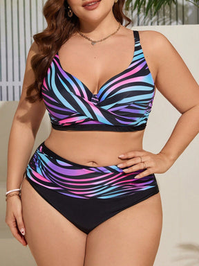 Biquini Feminino Plus Size Estampado Alças com Grossas
