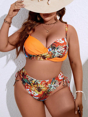 Biquíni Feminino Plus Size Estampado Push Up