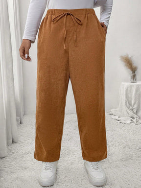 Calça Feminina Plus Size Com Elastico Na Cintura