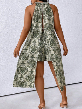 Conjunto Feminino Plus Size com Fendas Laterais em V