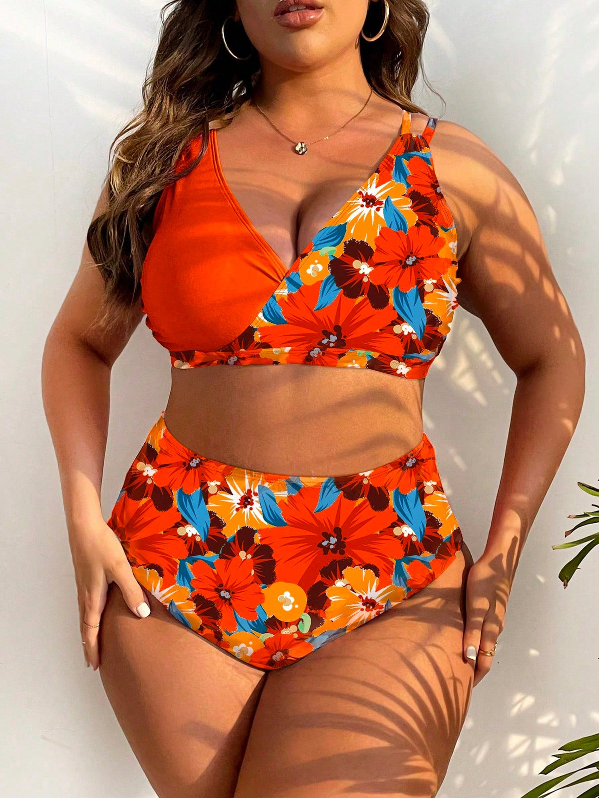 Biquíni Feminino Plus Size Estampado Floral