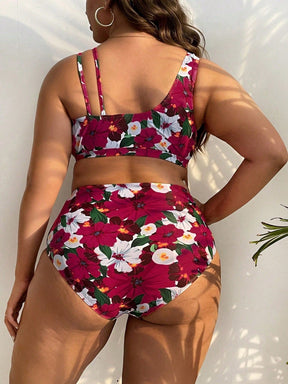 Biquíni Feminino Plus Size Estampado Floral