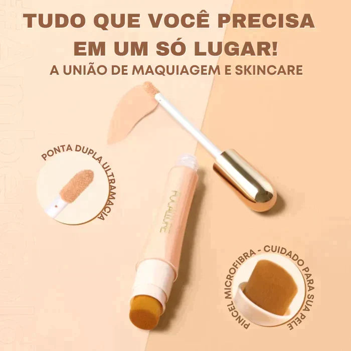 Corretivo Focallure 2 em 1 - Anti Manchas e Rejuvenescedora