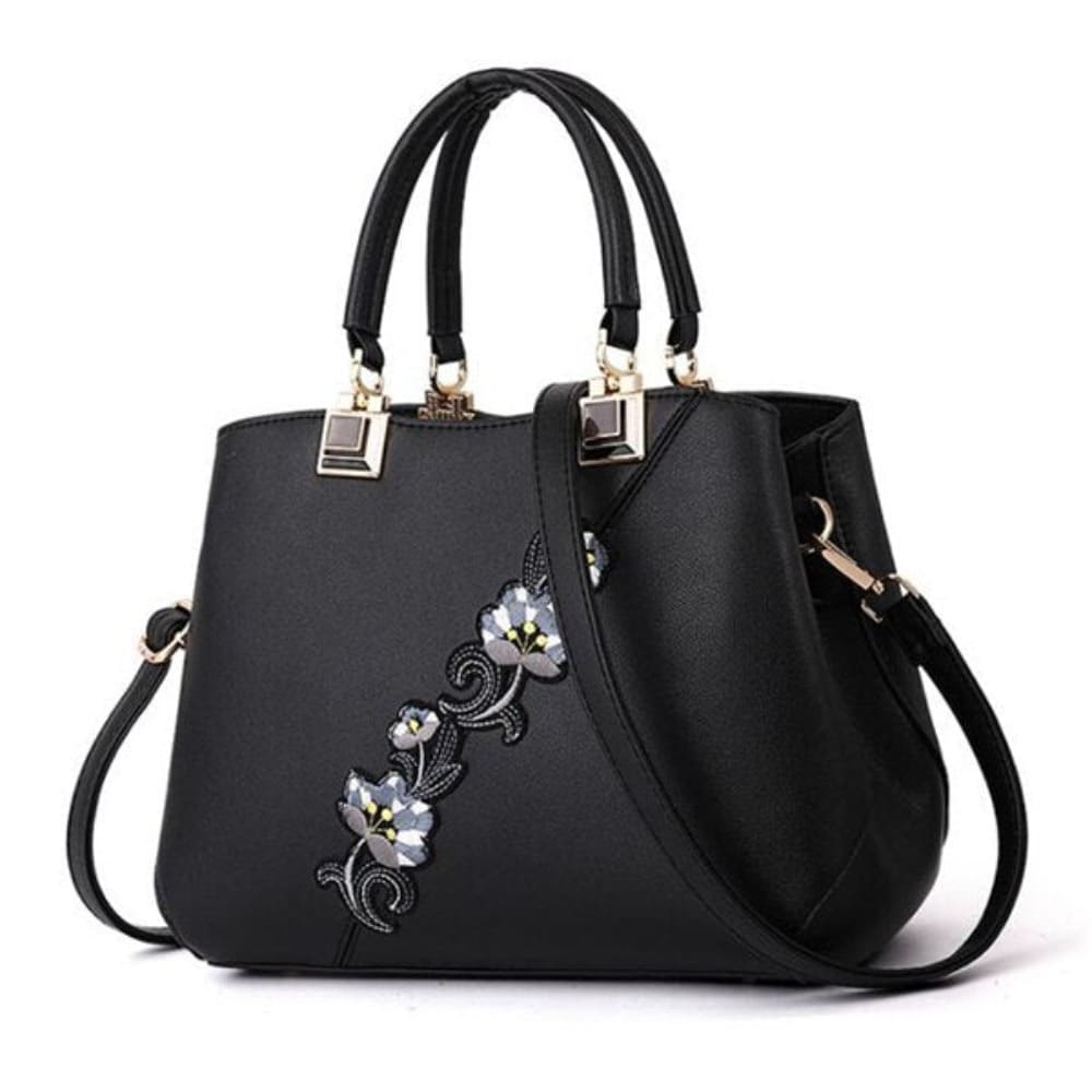 Bolsa De Couro Flower